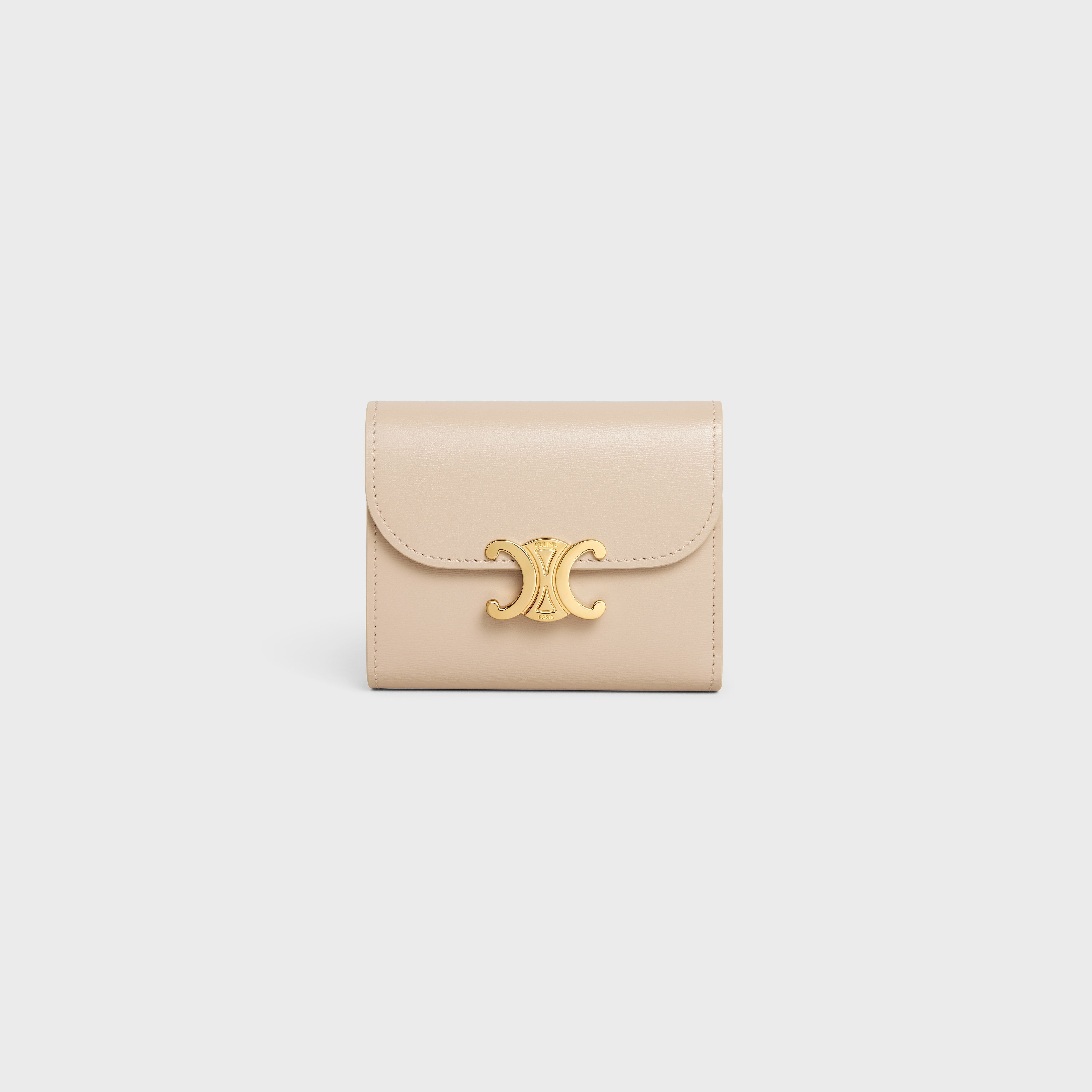 Small Wallet TRIOMPHE in Shiny calfskin - 1