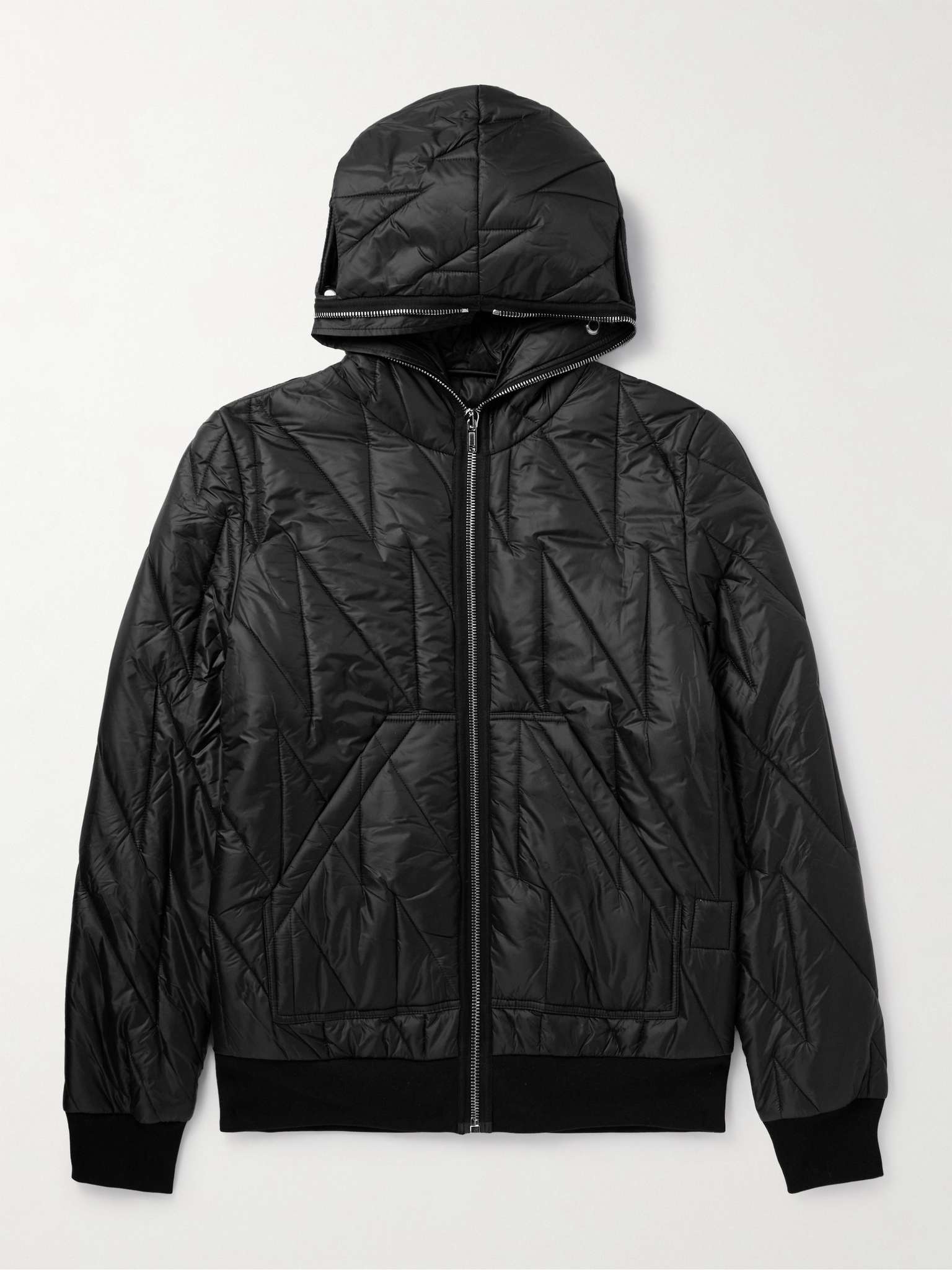 Quilted Padded Shell Hooded Jacket - 1
