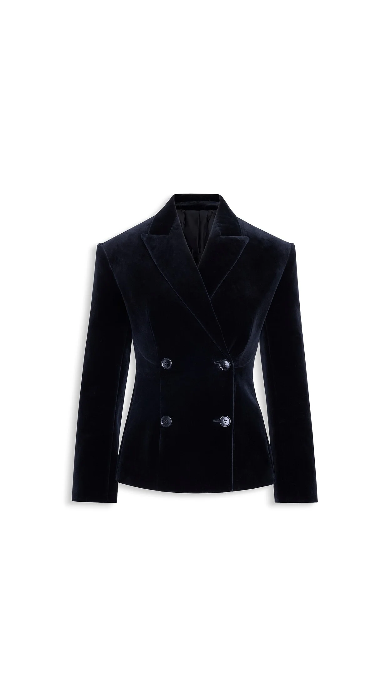 COTTON VELVET DOUBLE-BREASTED JACKET - 1