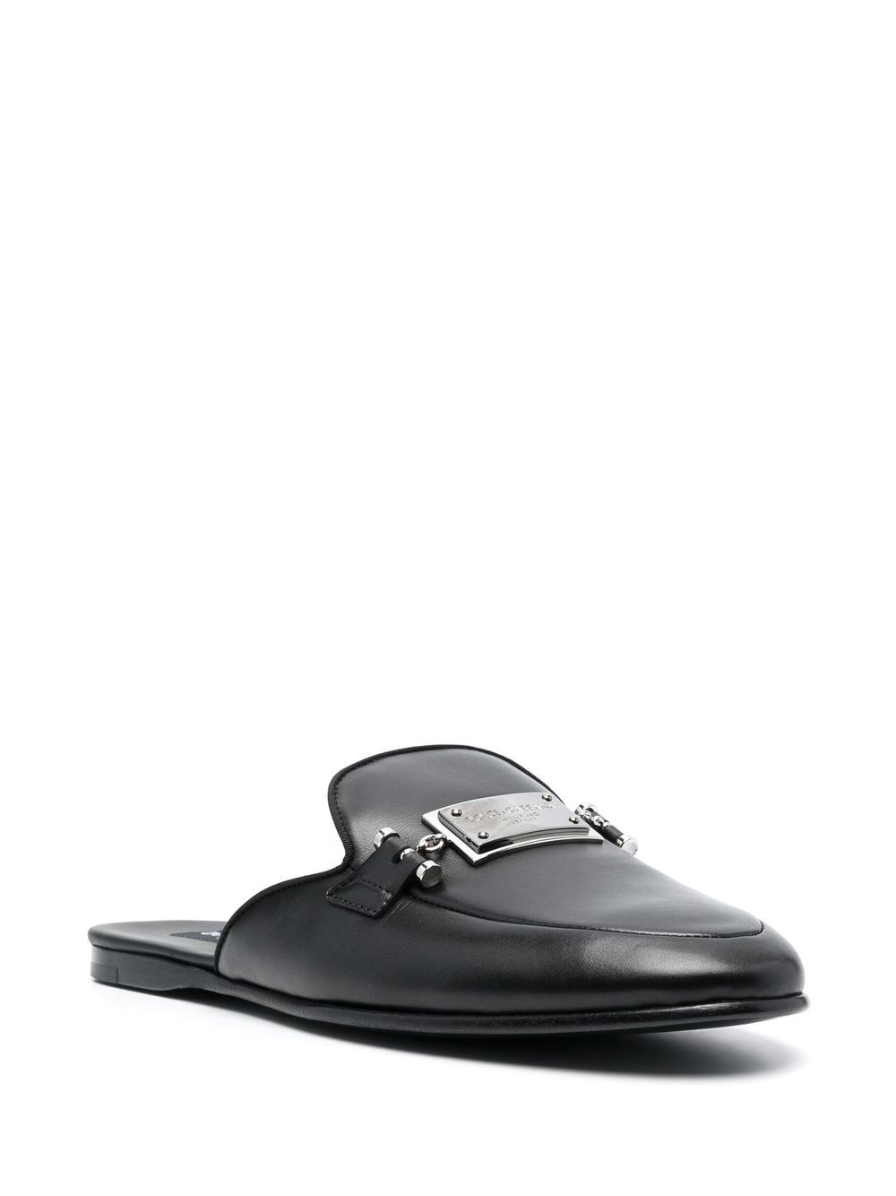 logo-plaque loafers - 2