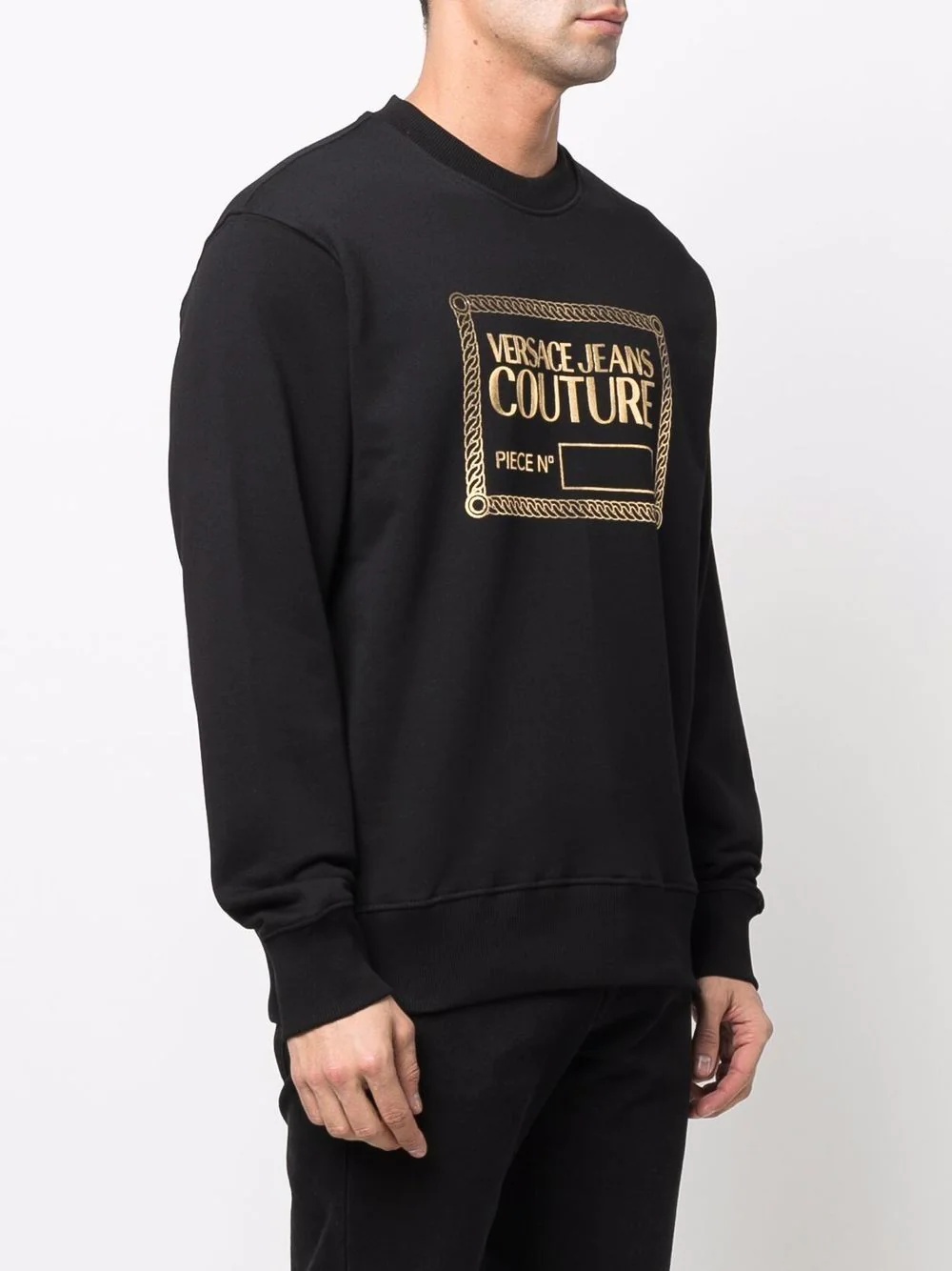 logo-print crew neck jumper - 3