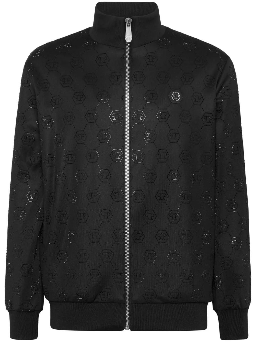 monogram-embellished jacket - 1