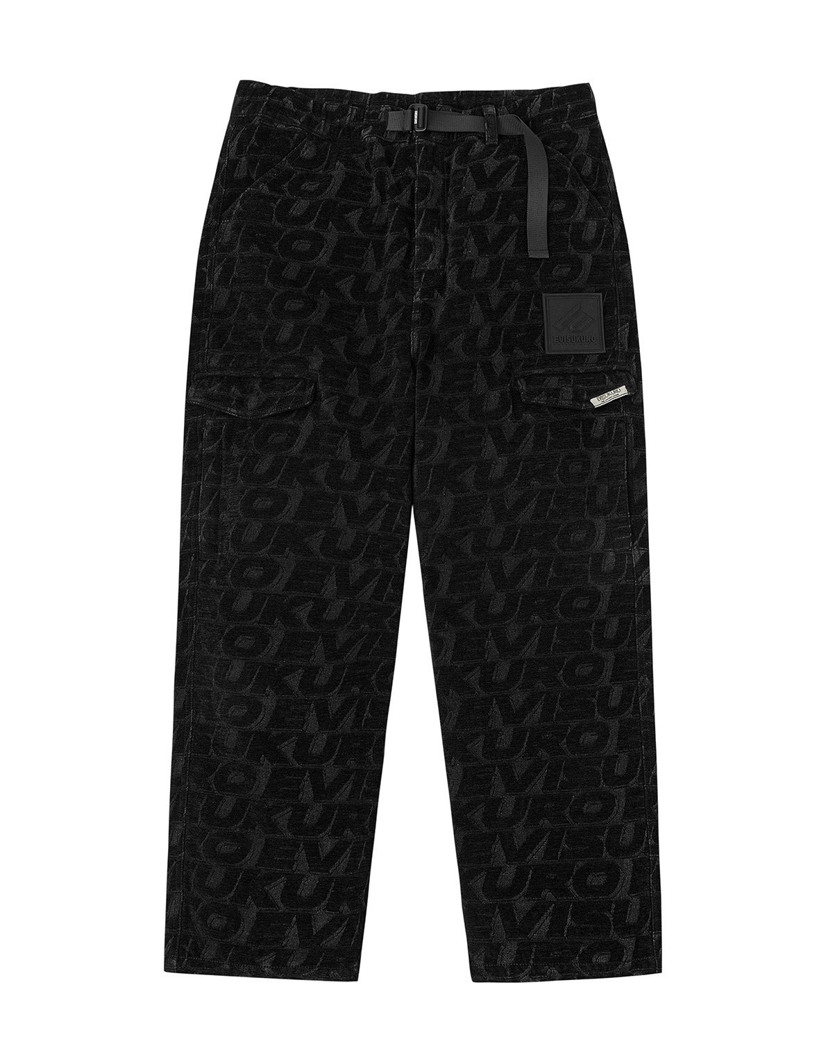 Monogram Allover Jacquard Relax Fit Worker Pants - 15