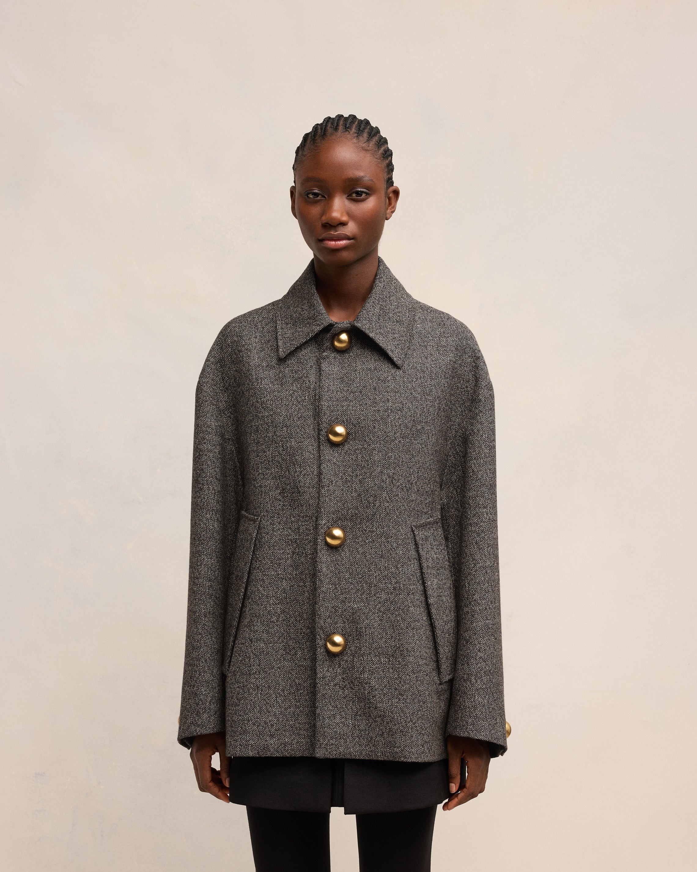 SHORT BELTED COAT - 3