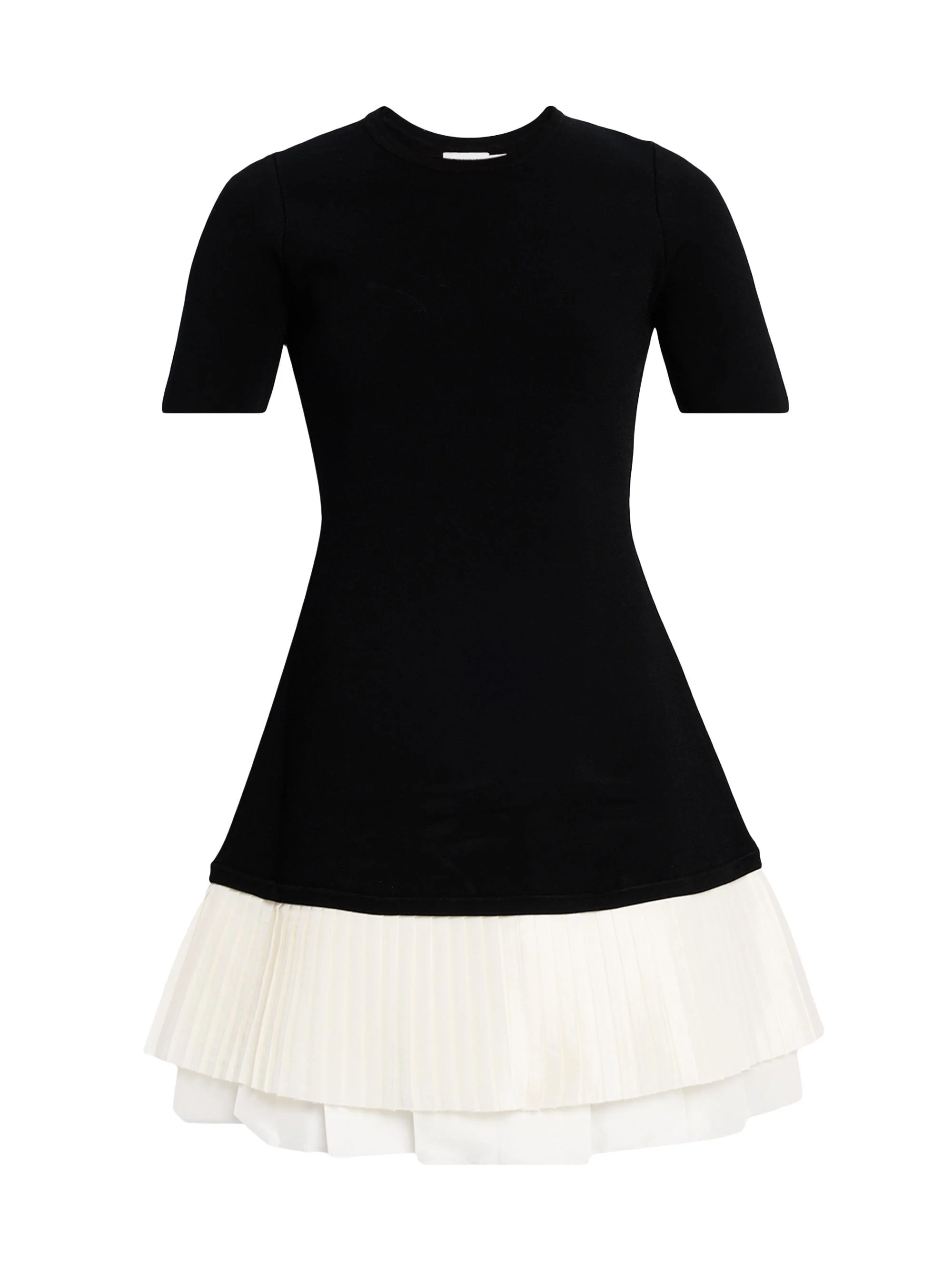 Women's Lorin Mixed-Media A-Line Minidress - Black Multi - 1