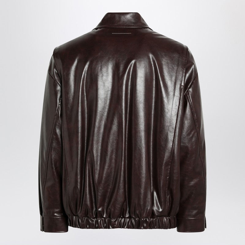 MM6 Maison Margiela faux leather zip bomber - 2