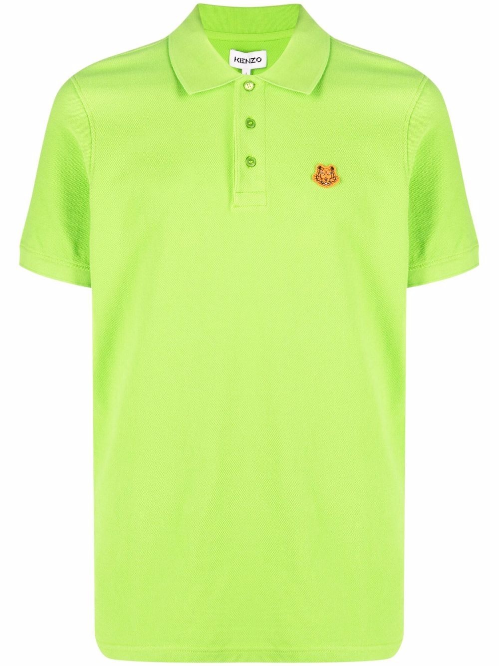 Tiger-patch polo shirt - 1