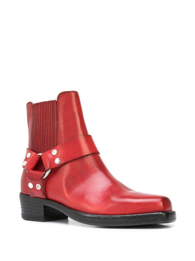 RE/DONE leather stirrup ankle boots outlook