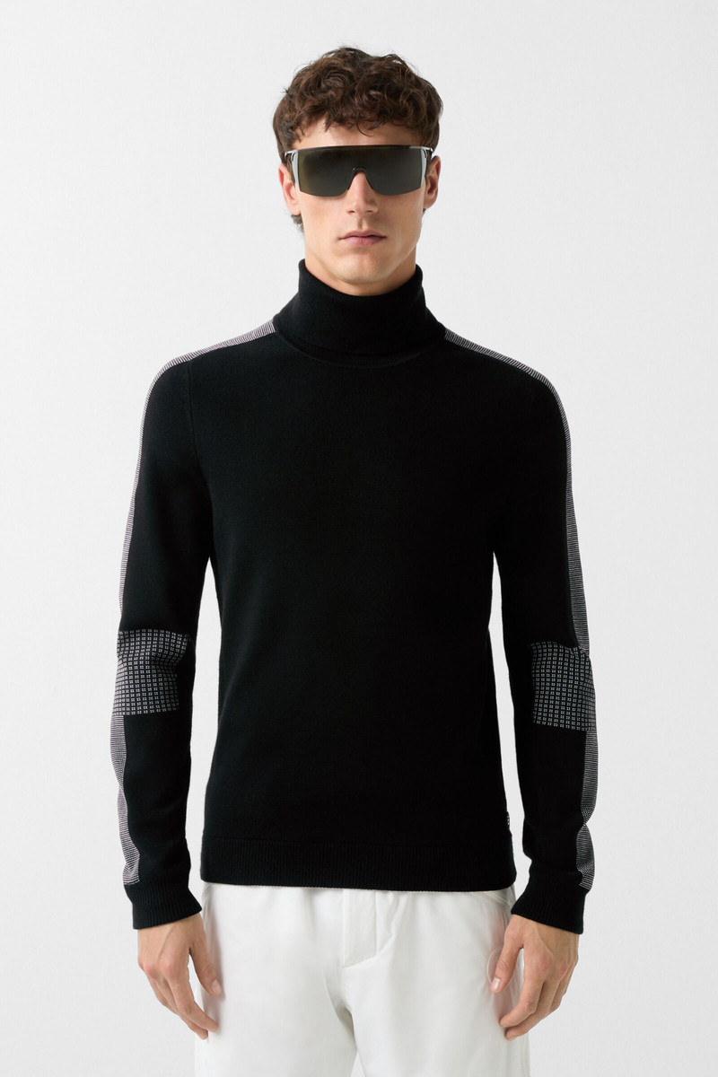 Emil turtleneck pullover in Black 2