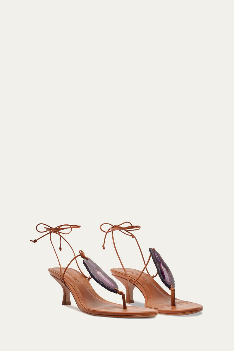 Stone Kitten Heel Sandal 4