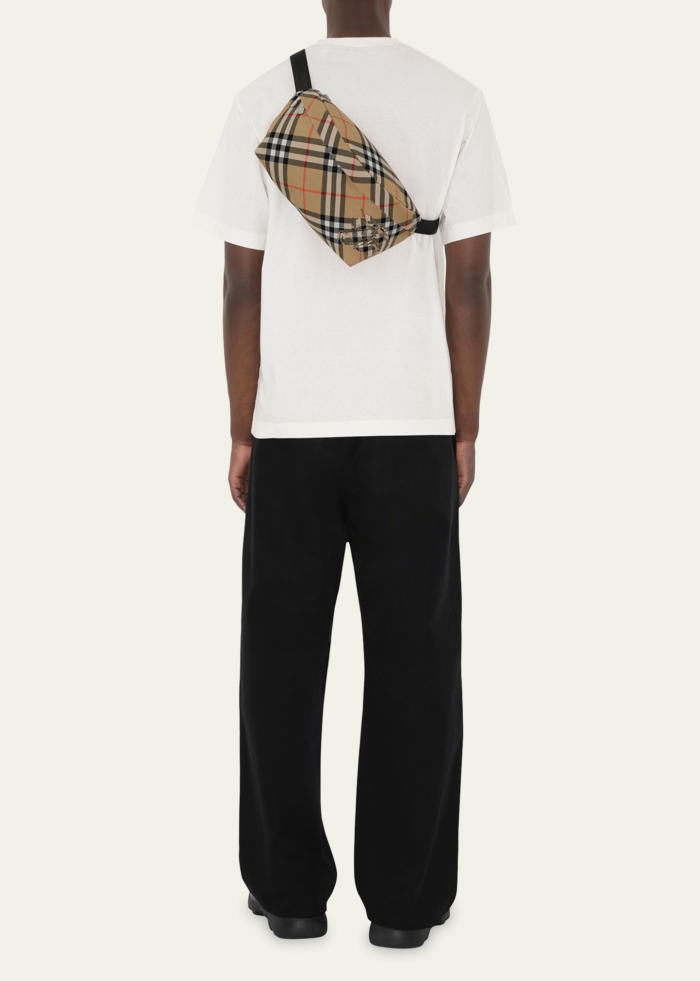 Men's Essential Check Belt Bag - 2