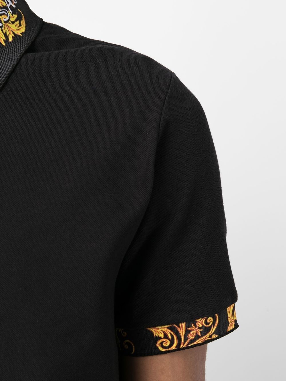 Logo Couture cotton polo shirt - 5
