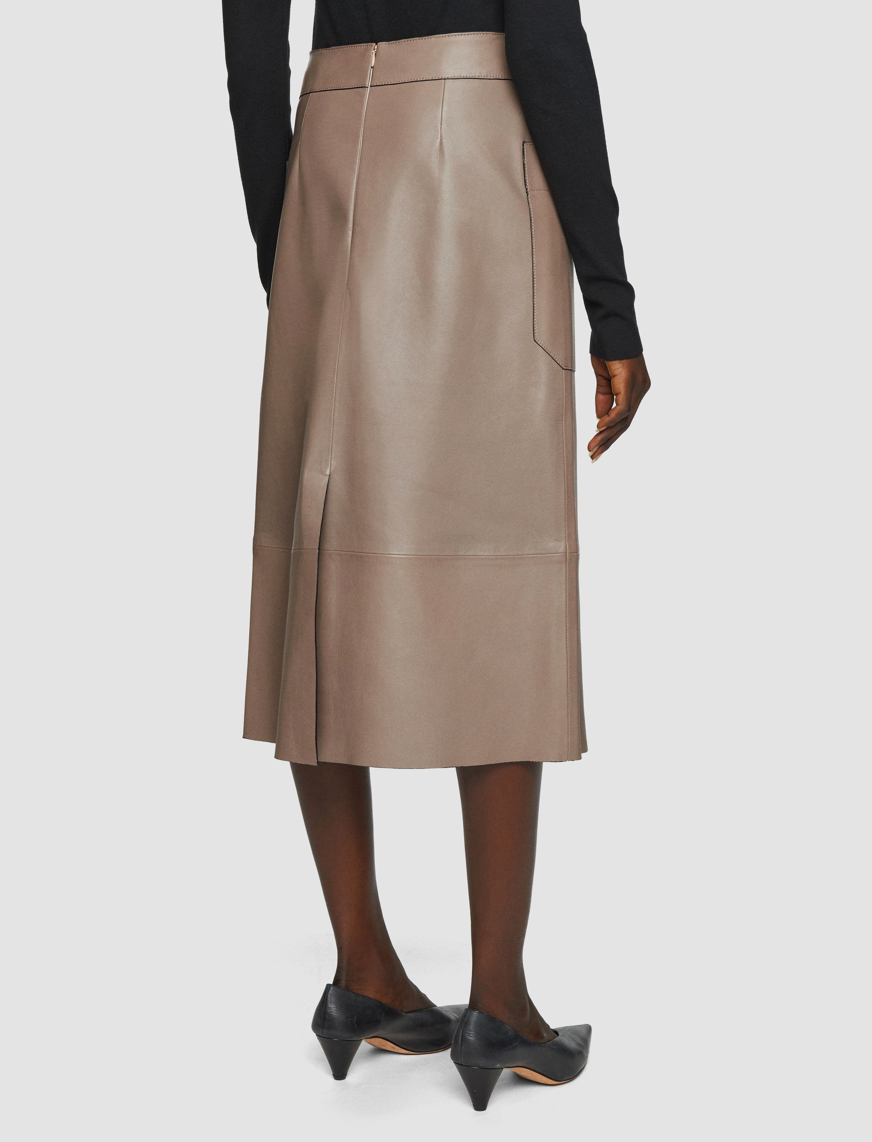 Blomfield Nappa Leather Skirt - 3