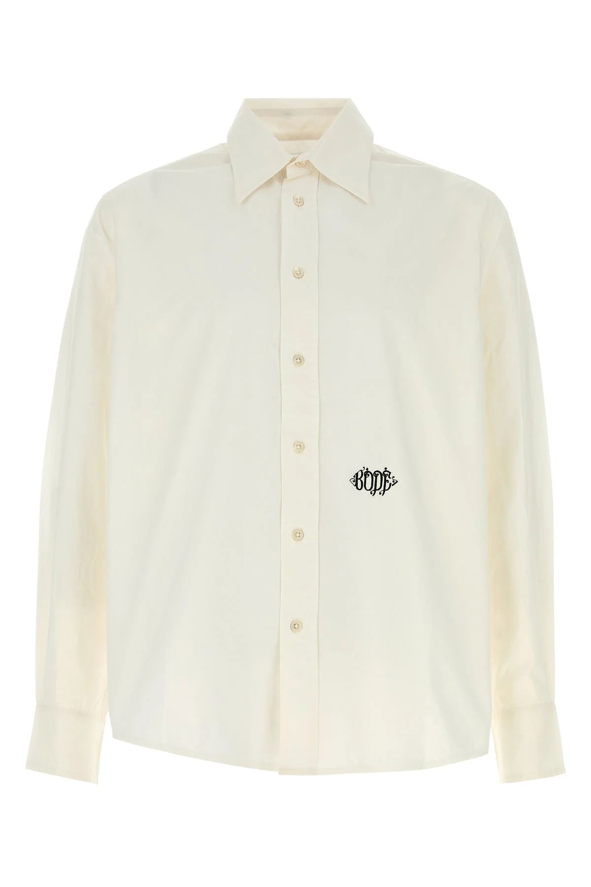 White poplin Monogrammed shirt - 1