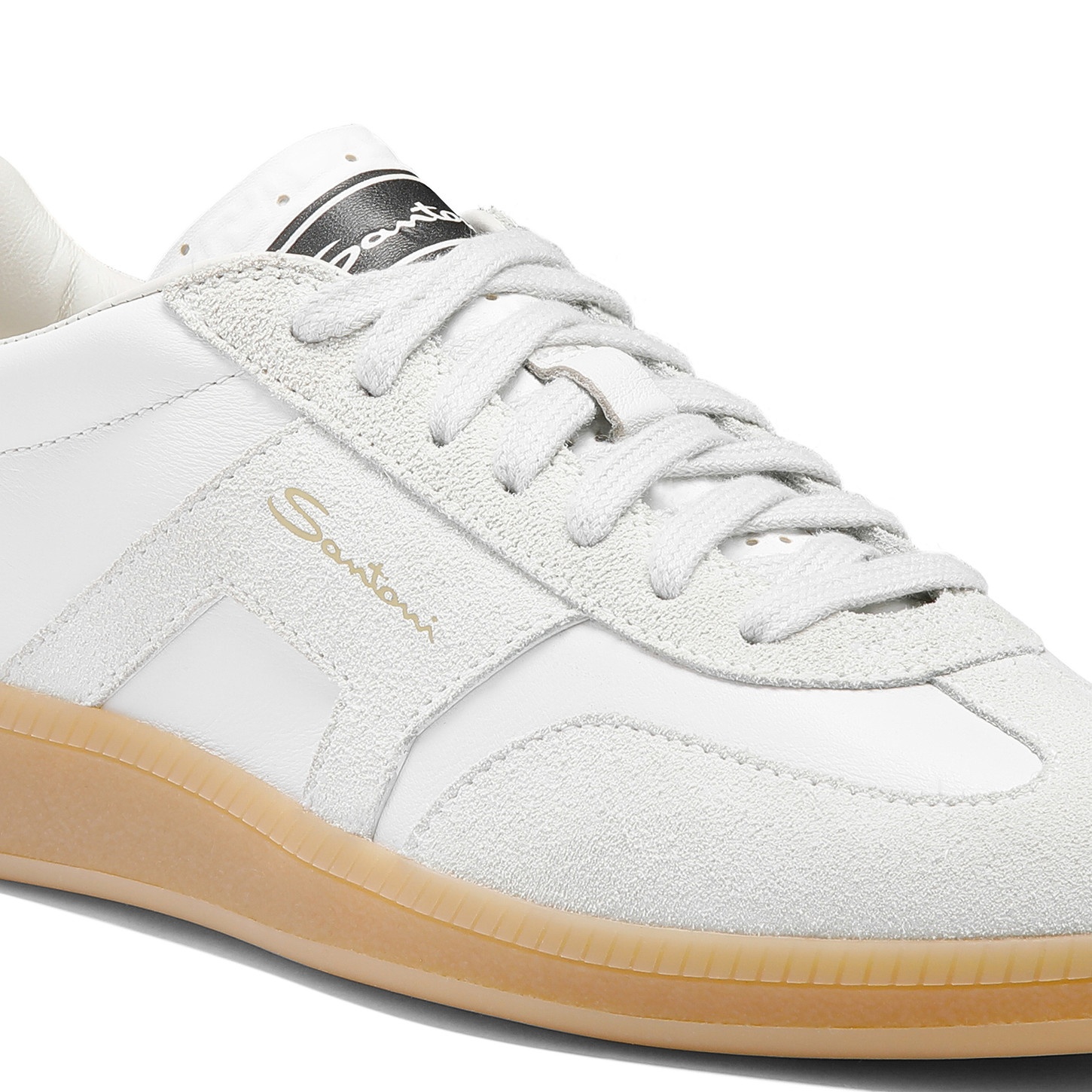 Women's white tumbled leather DBS Oly sneaker - 5