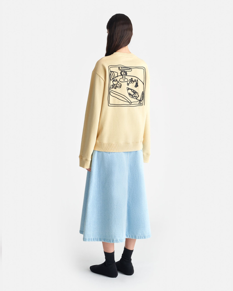 Printed Cotton-Fleece Sweatshirt 1