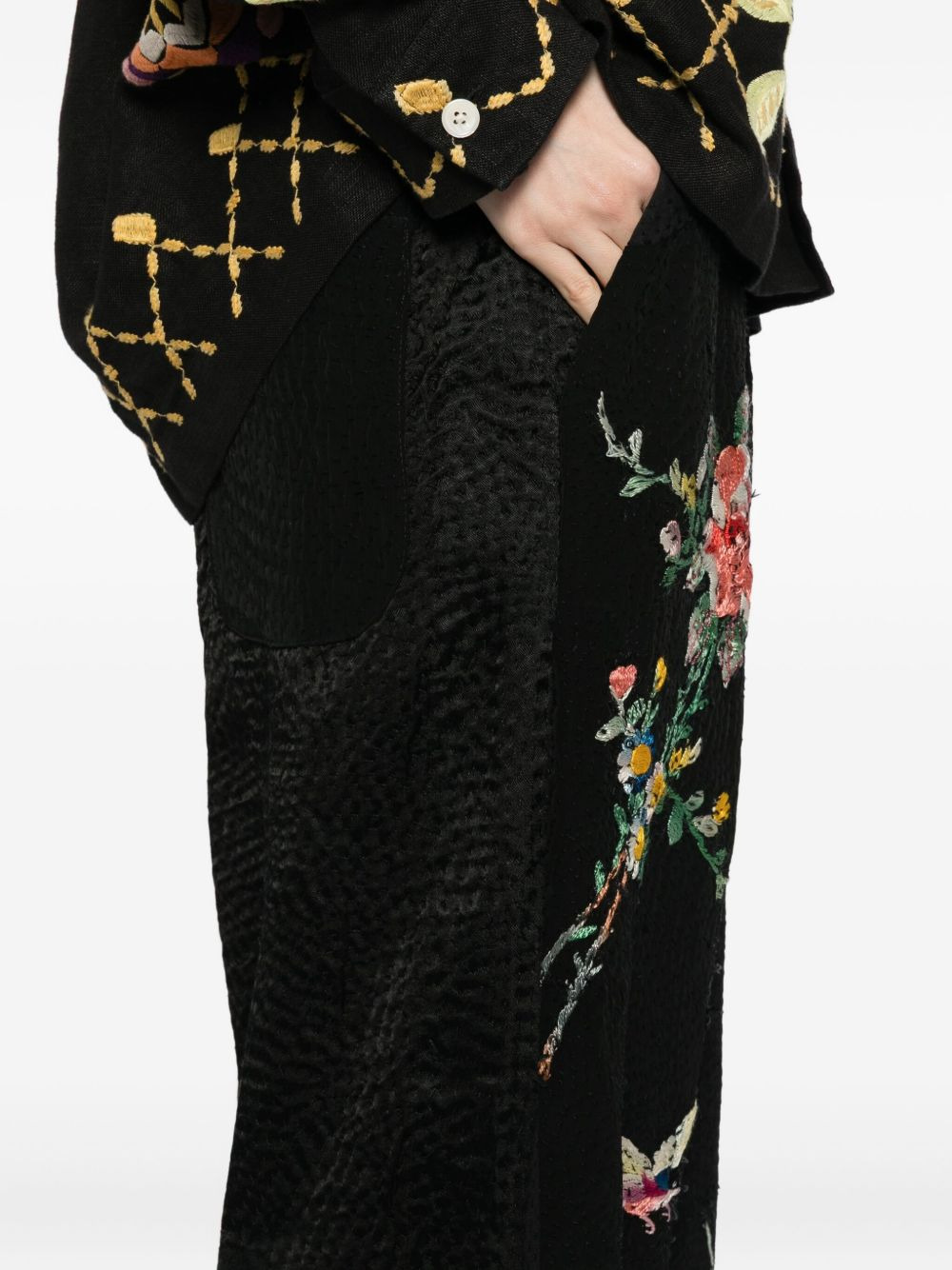 floral-print trousers - 4