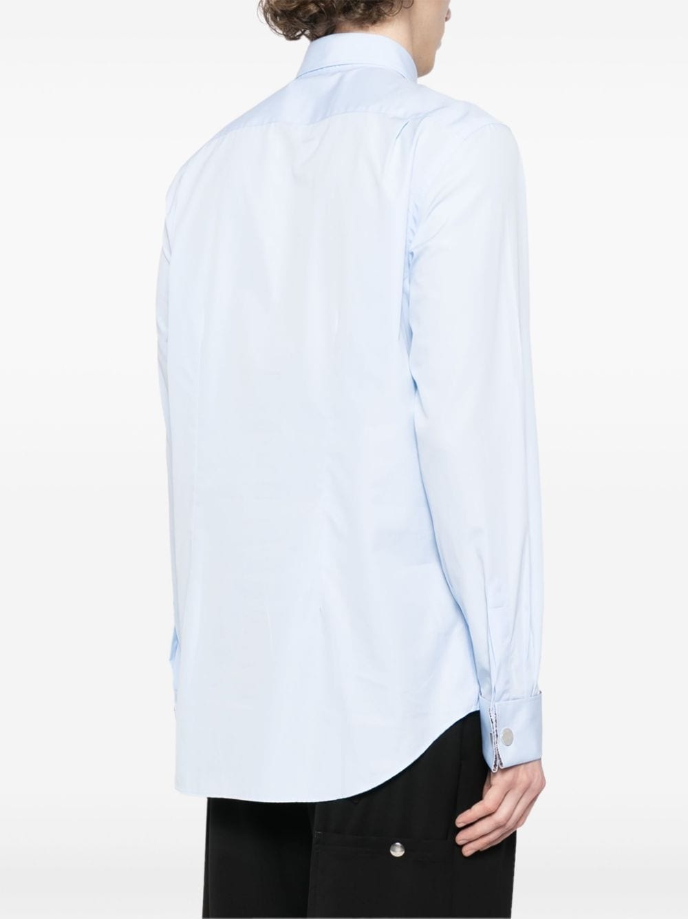 cotton poplin buttoned shirt - 4
