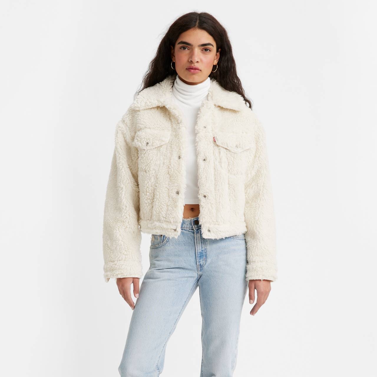 BABY BUBBLE SHERPA TRUCKER JACKET - 1
