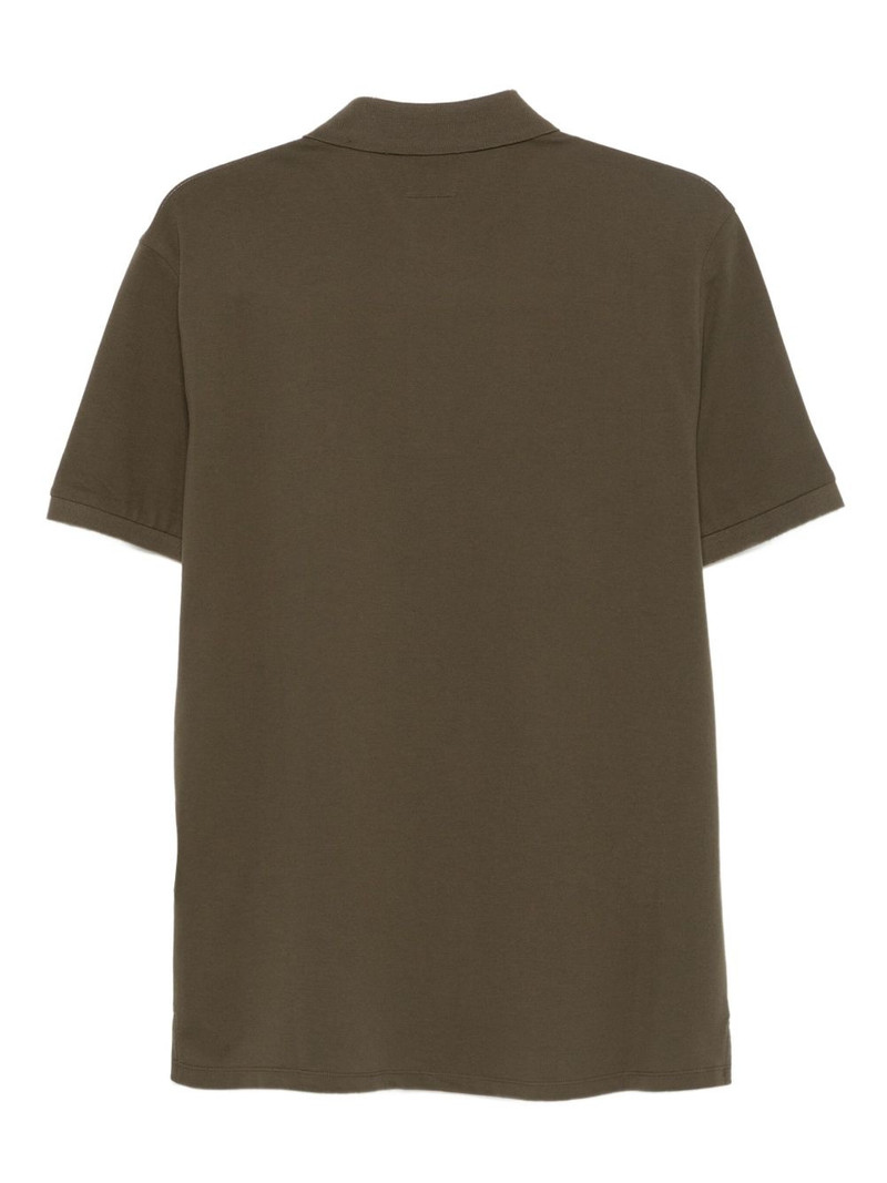 C.P. Company logo-patch polo shirt outlook