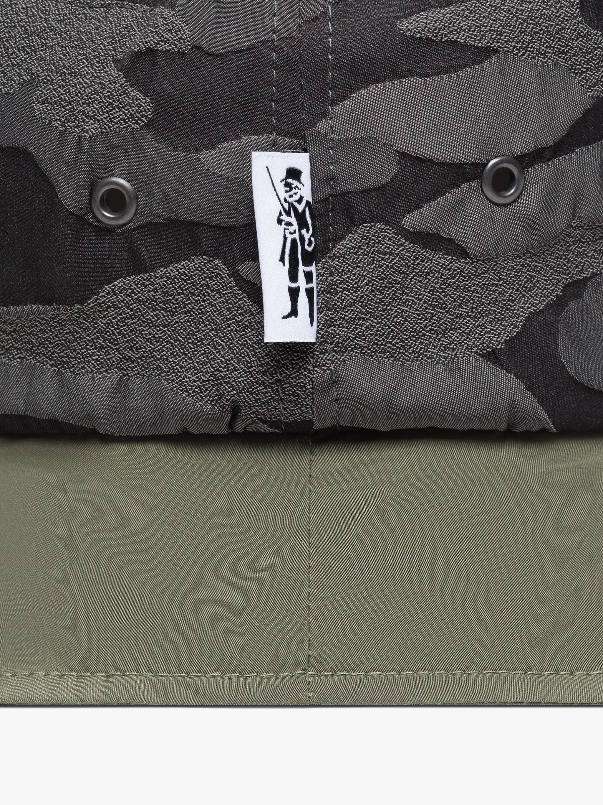 PELTING BLACK CAMO NYLON BUCKET HAT - 2
