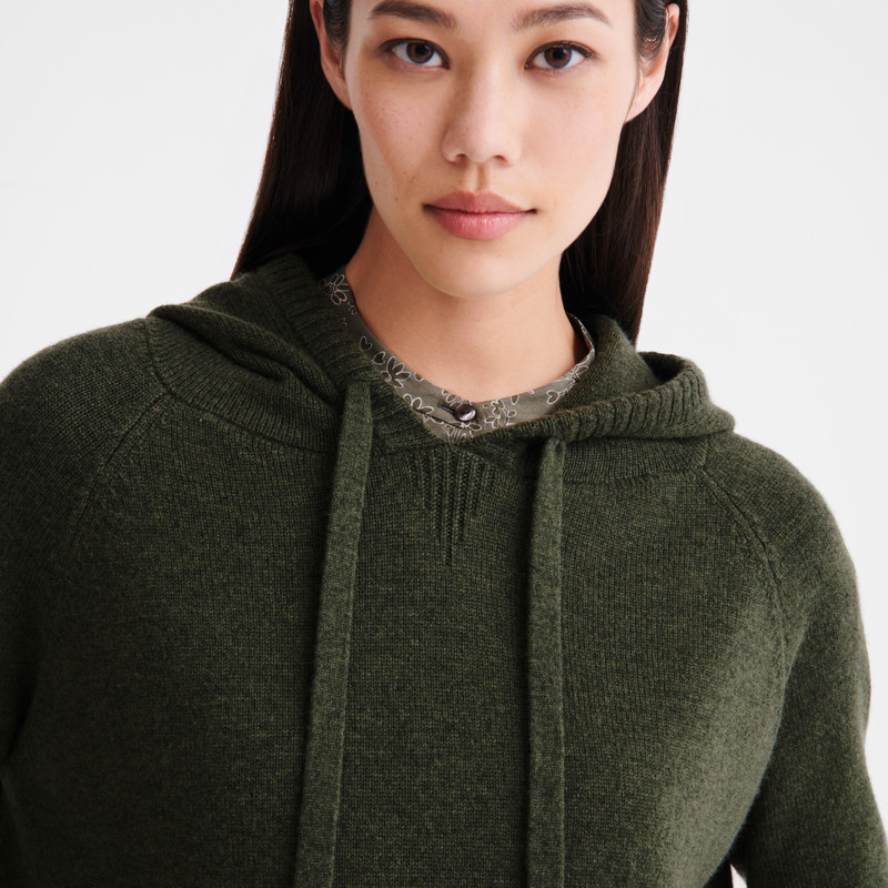 Hoodie jumper Khaki - Knit 4