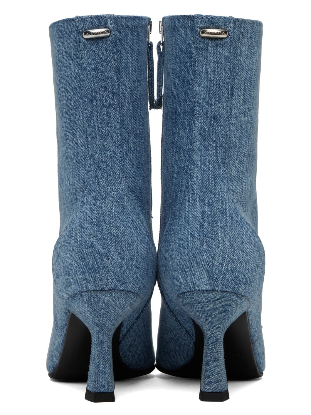 Blue Slim Denim Boots - 2