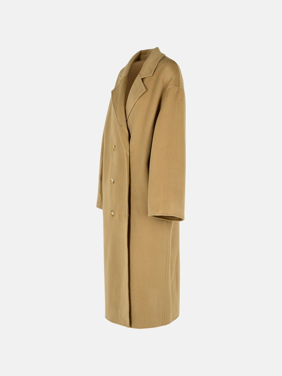 'BORNEO' BEIGE WOOL BLEND COAT - 2
