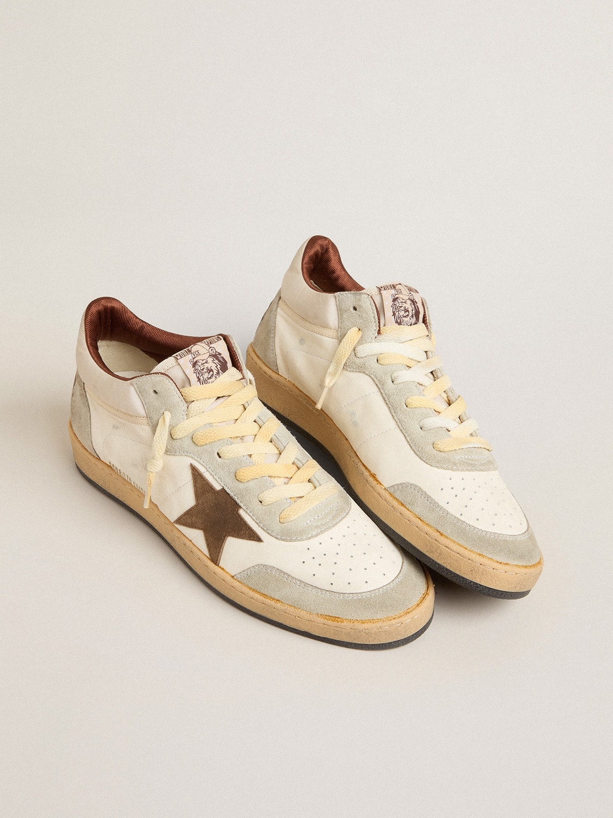 Ball Star LTD in nappa and nylon with suede star and inserts - 3