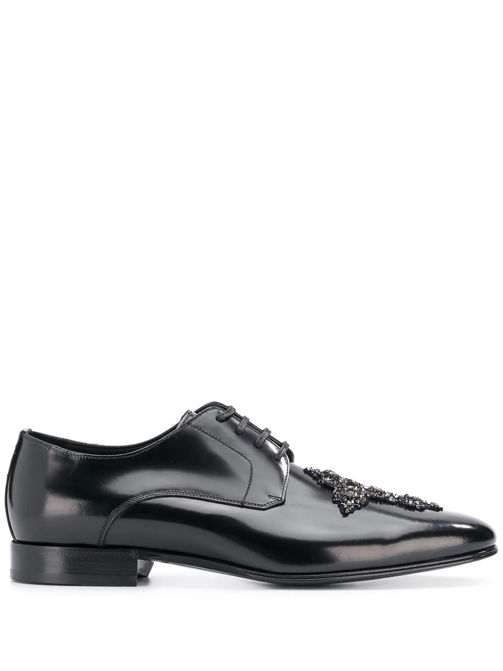 Cameron Swarovski cross derby shoes - 1