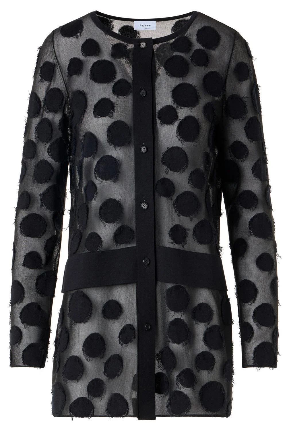 Button Front Long Cardigan - 1