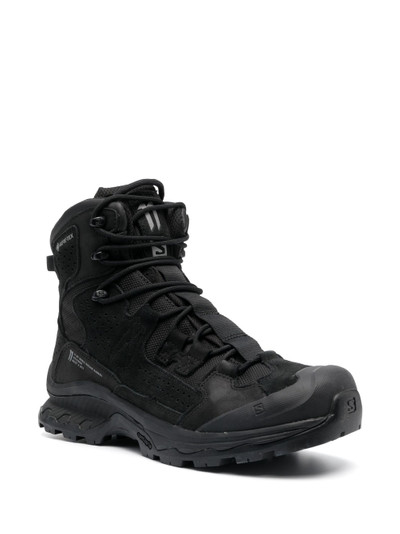 SALOMON lace-up suede boots outlook