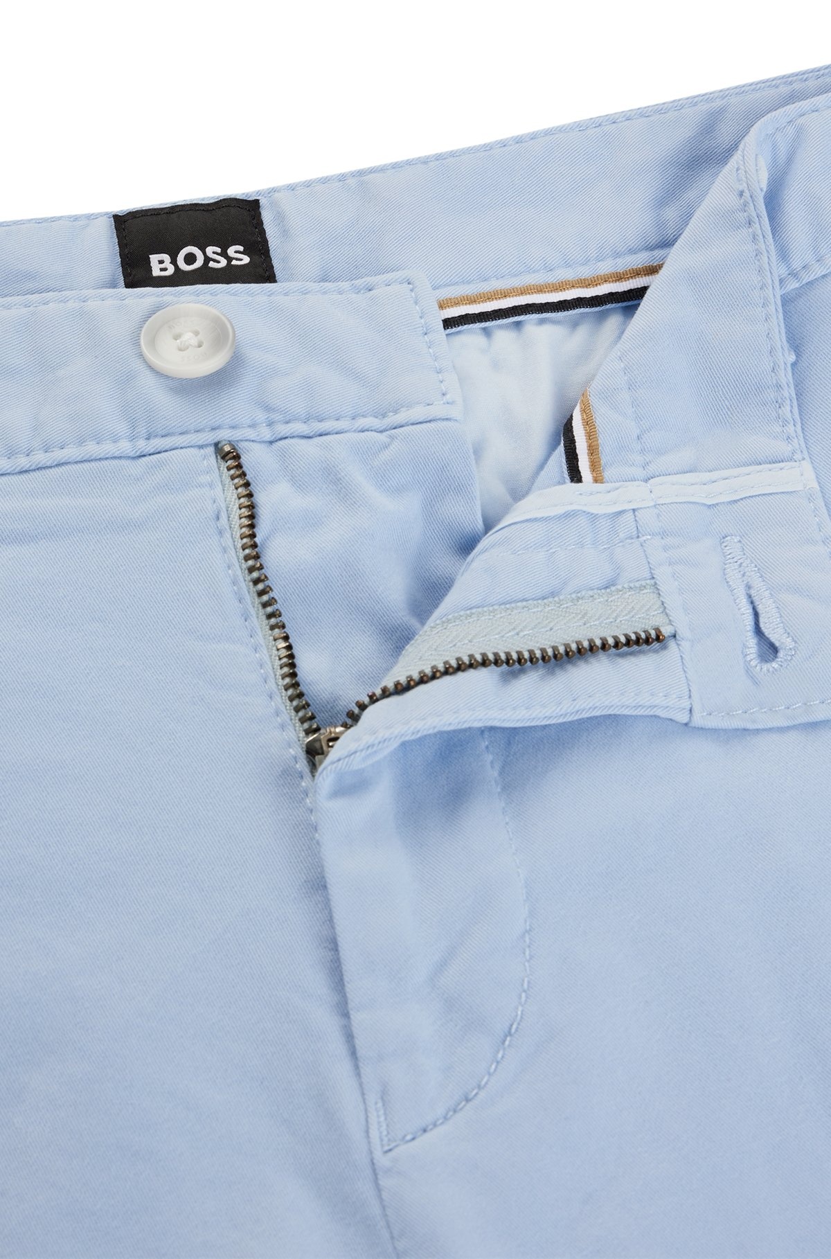SLIM-FIT SHORTS IN STRETCH-COTTON TWILL - 6
