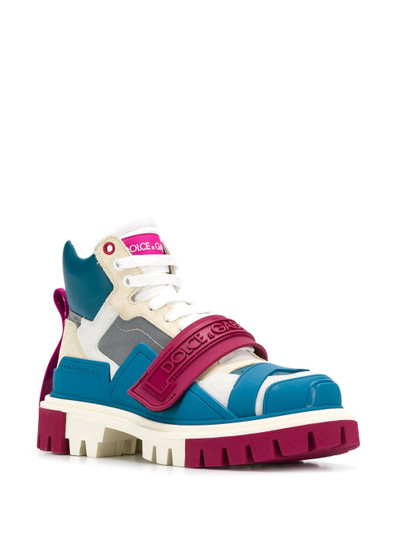 Dolce & Gabbana colour-block trekking boots outlook