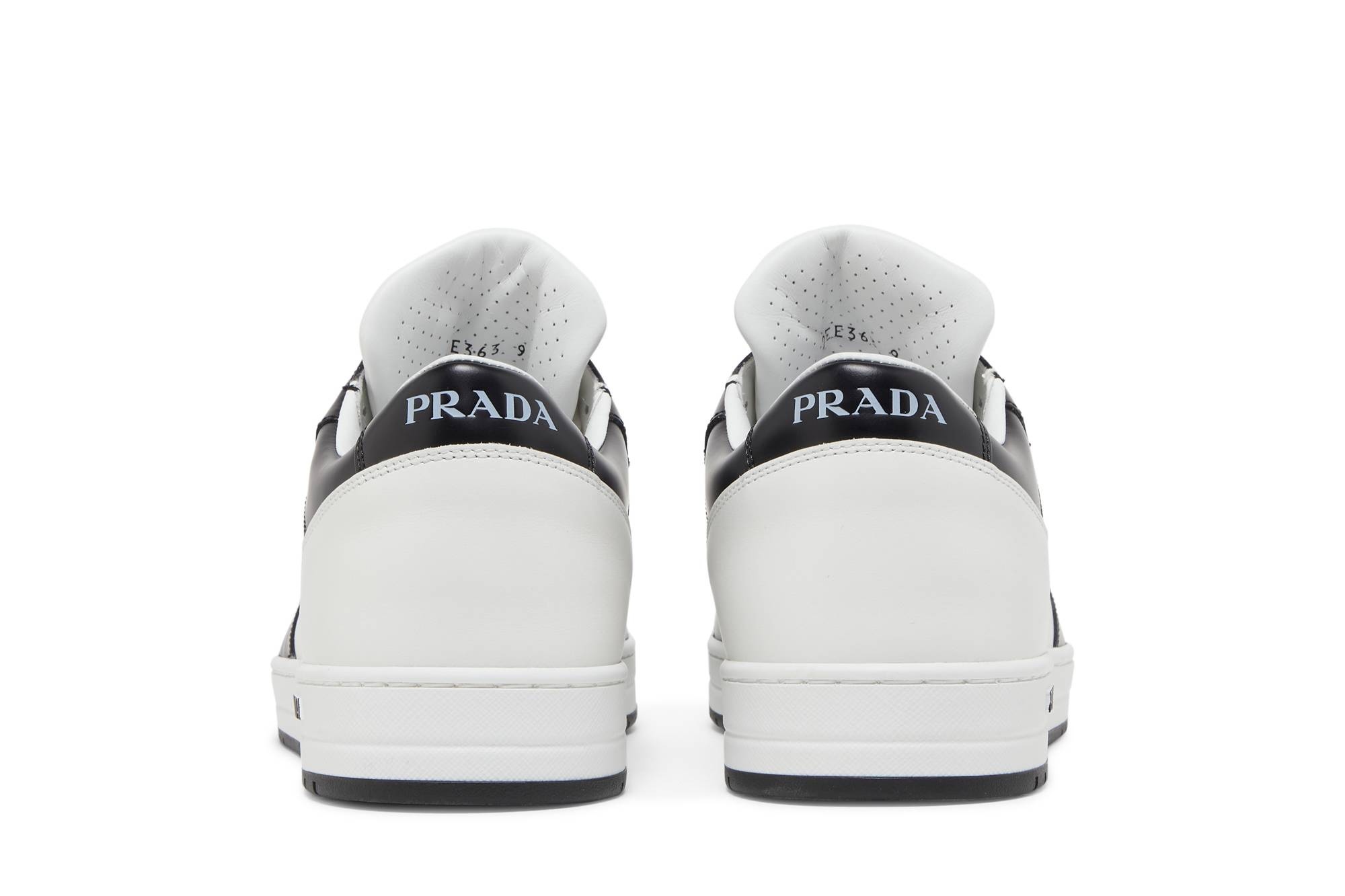 Prada New Avenue Leather Low 'White Black' - 5