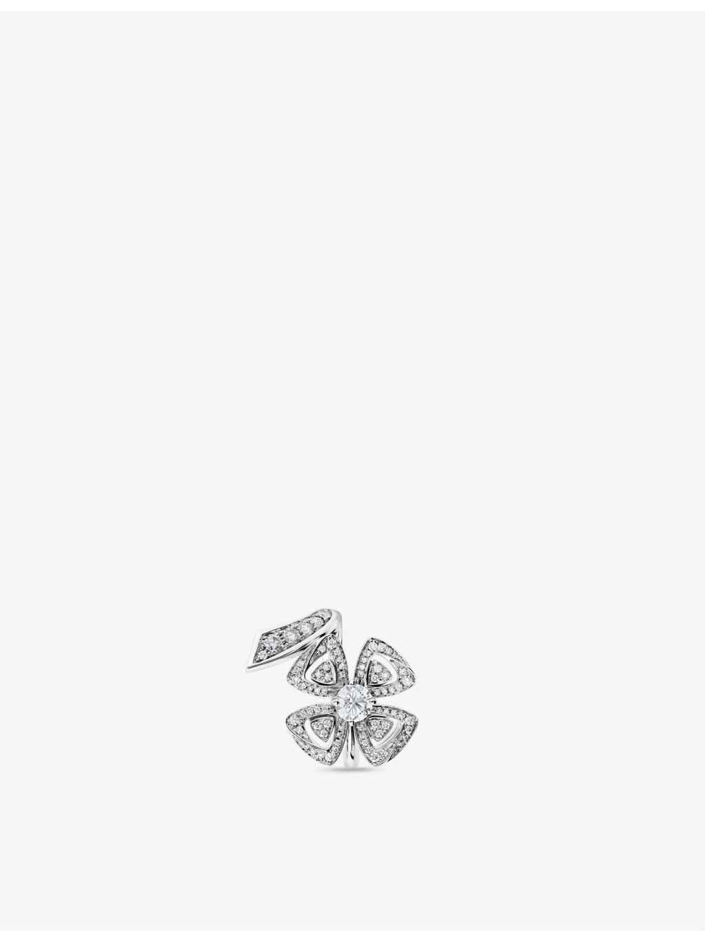 Fiorever 18ct white-gold and 0.67ct brilliant-cut diamond ring - 2