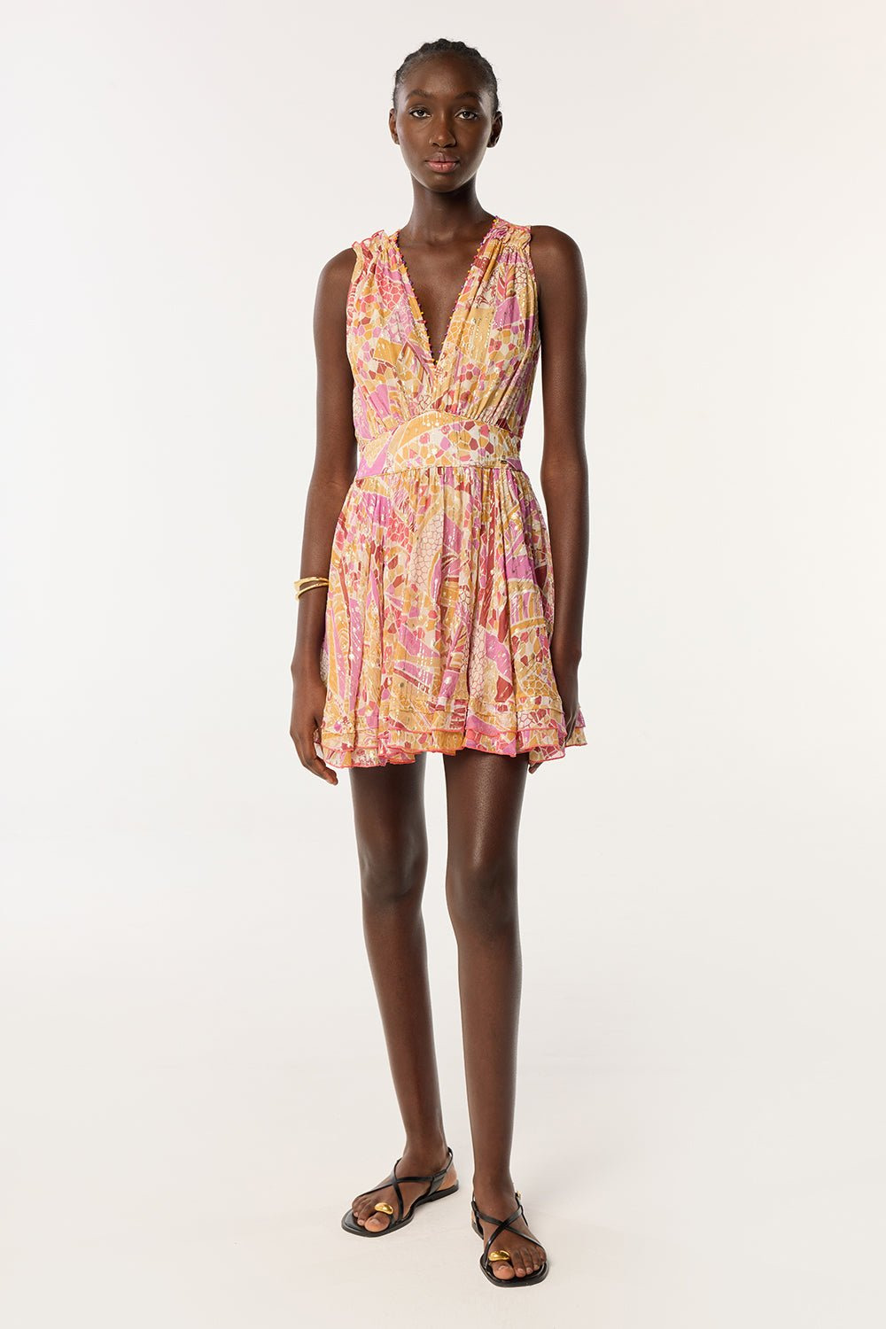 Mini Dress Bessie - Pink Mosaic - 4