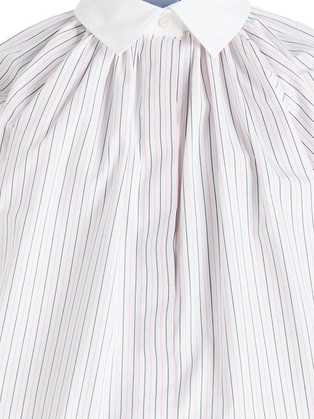 pinstripe-pattern cotton blouse - 2