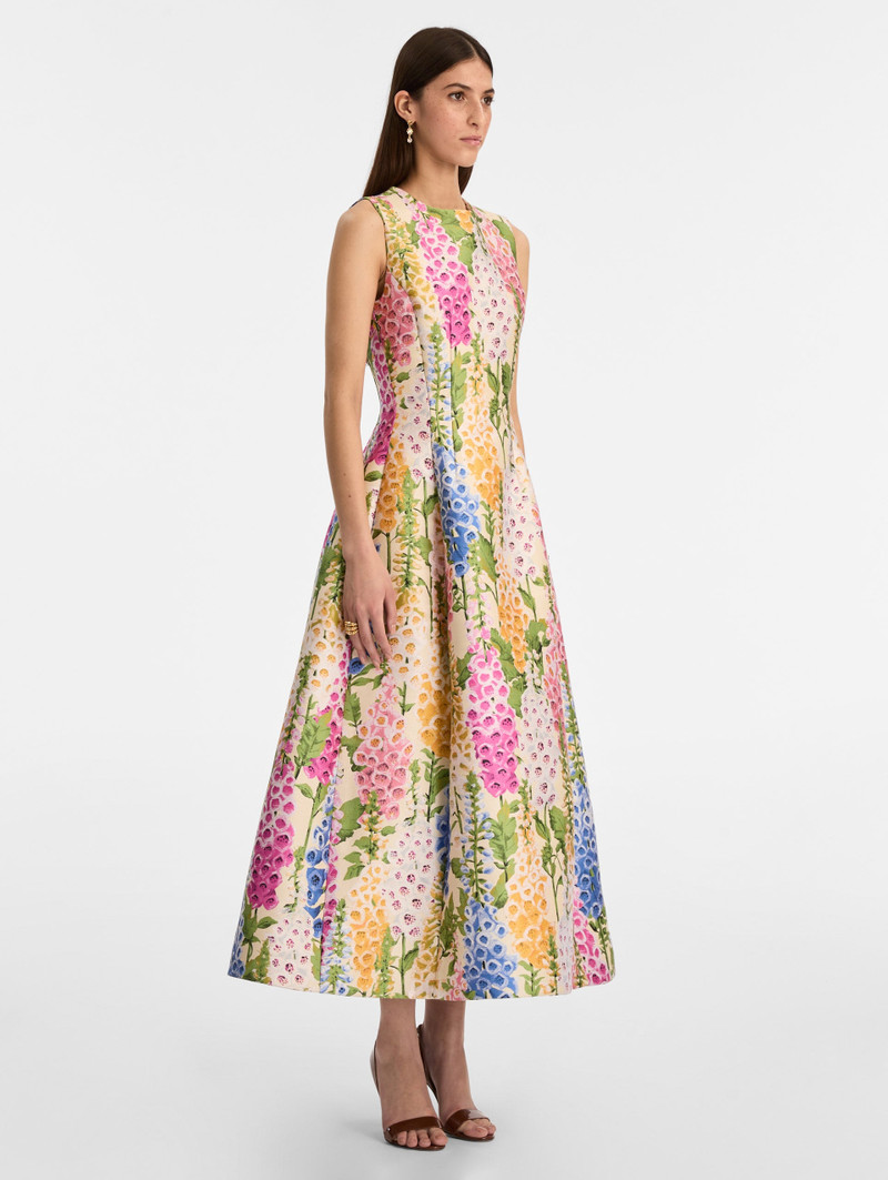 FOXGLOVE JACQUARD COCKTAIL DRESS 4