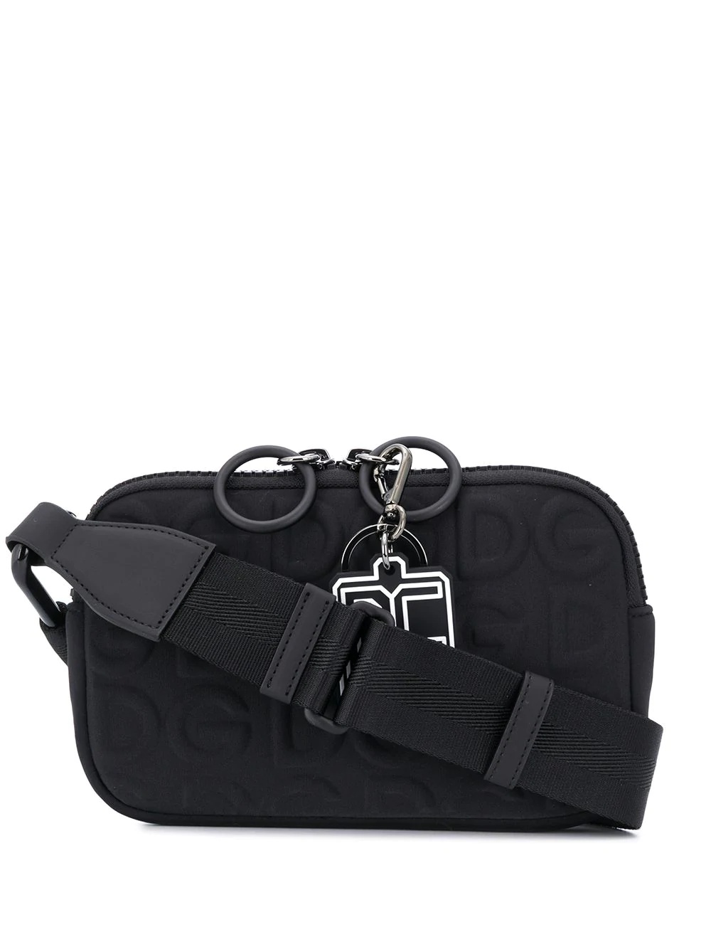 raised logo crossbody bag - 1