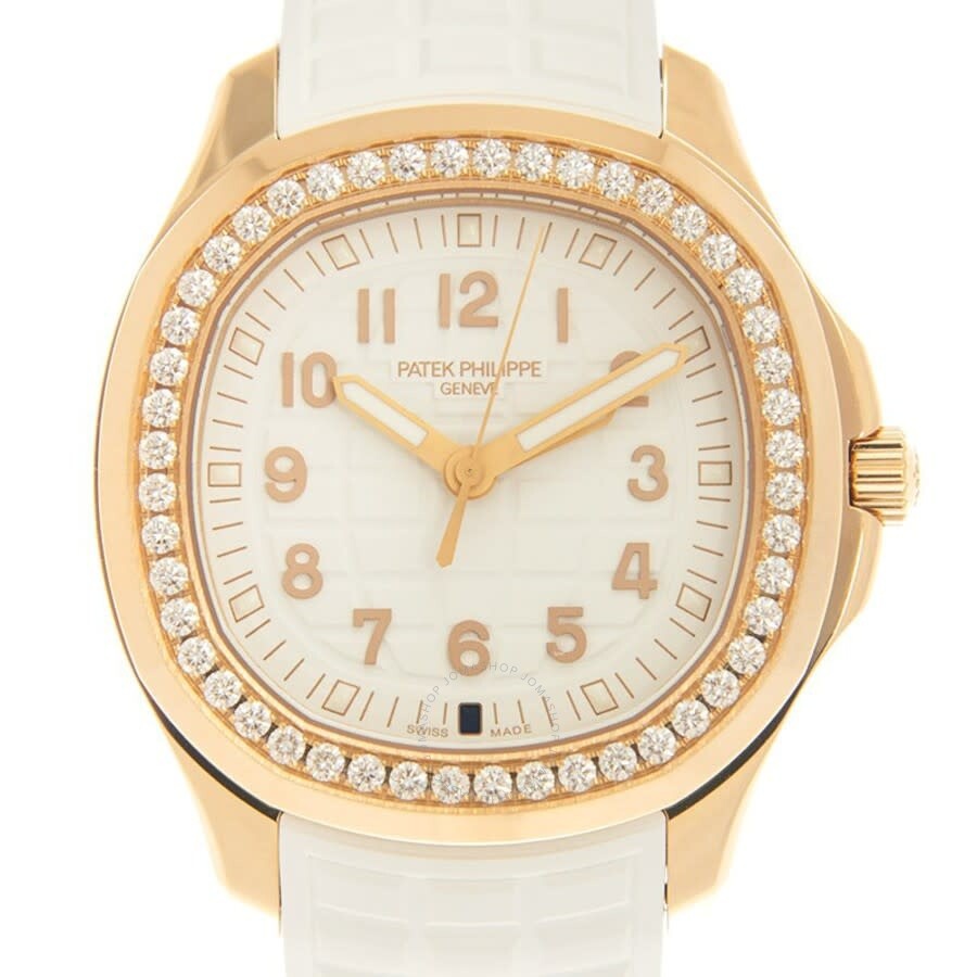 Patek Philippe Aquanaut Quartz Diamond White Dial Ladies Watch 5269-200R-001 - 2