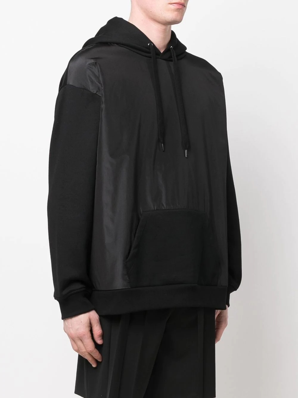 contrast-panel hoodie - 4