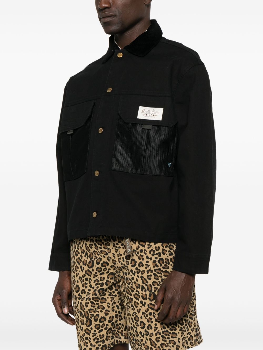 cropped chore jacket - 3