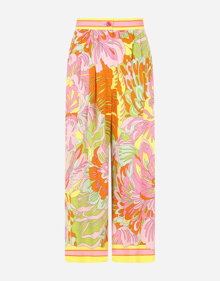 60s-print charmeuse culottes - 3