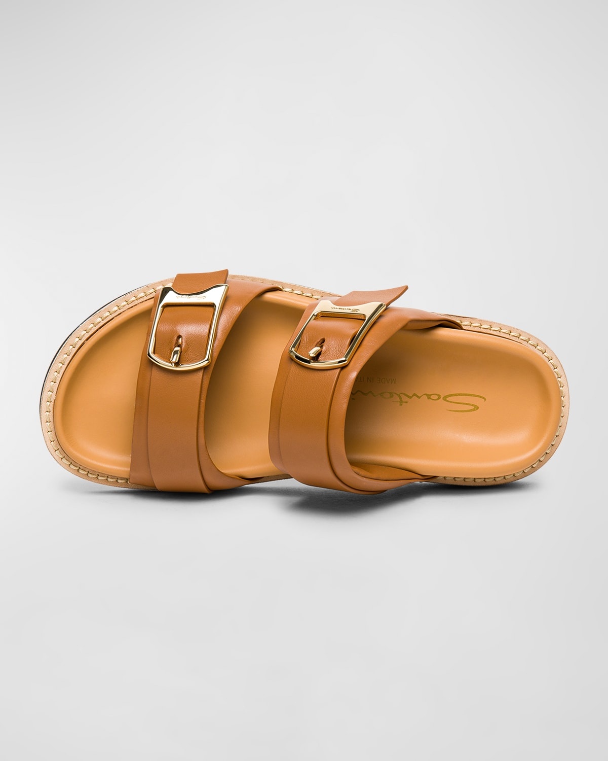 Amalfi Dual Buckle Slide Sandals - 4
