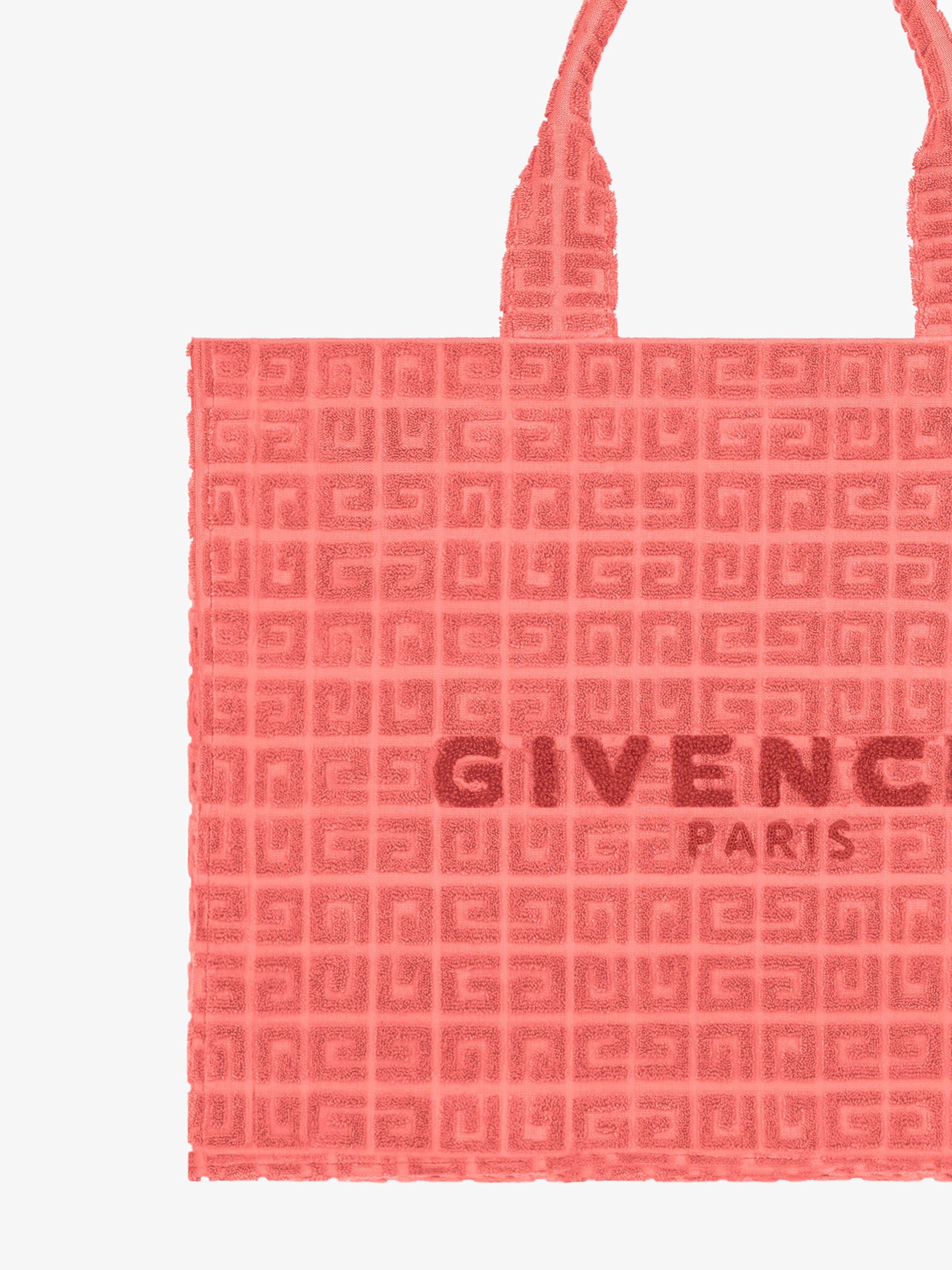 Givenchy MEDIUM G-TOTE BAG IN 4G COTTON TOWELLING | REVERSIBLE