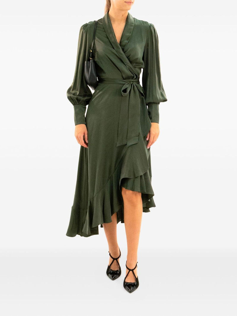 Zimmermann ruffled wrap dress outlook