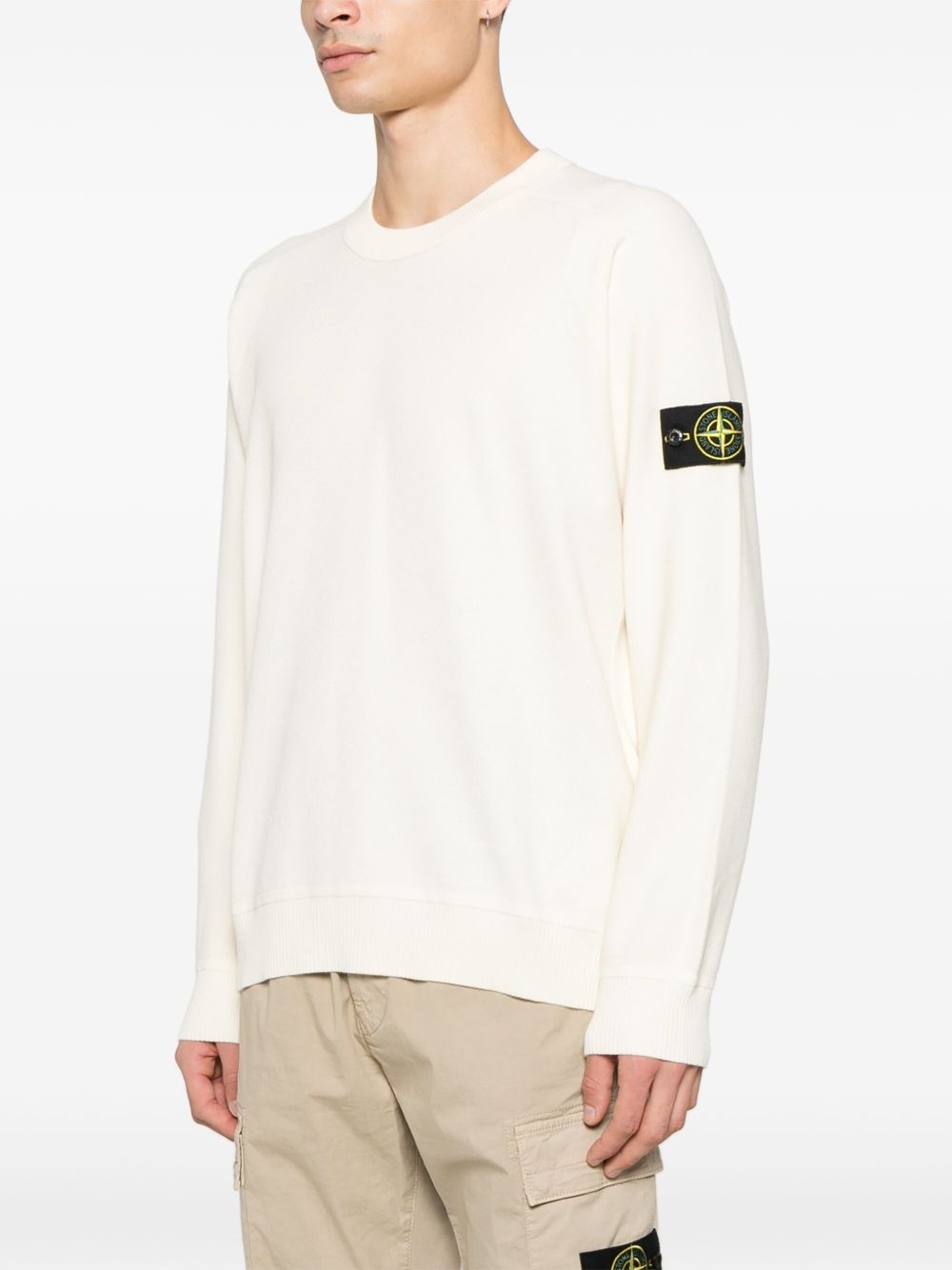 Compass-badge sweater - 3