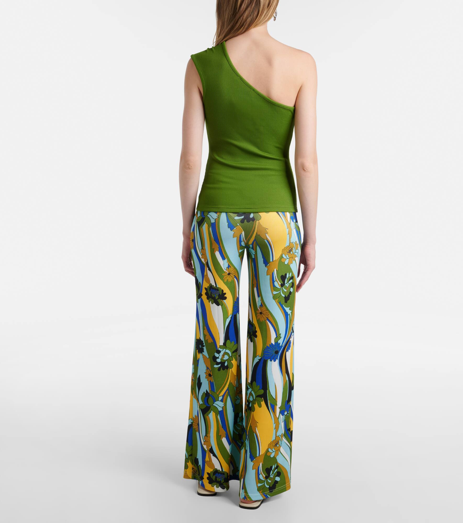 Paisley asymmetric gathered top - 3