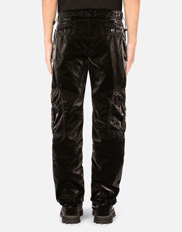 Creased technical fabric cargo pants - 2